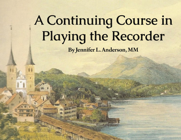 A Continuing Course in Playing the Recorder book cover